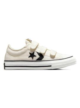 Sneakers Star Player Easy-On beige per bambini.