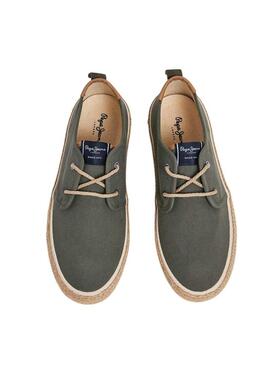 Sneakers Pepe Jeans Port Tourist Verde Uomo.