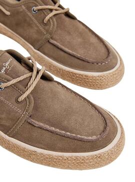 Scarpe da ginnastica Pepe Jeans Port Coast Beige per uomo.