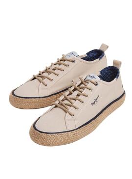 Scarpe Pepe Jeans Port Basic Beige per uomo