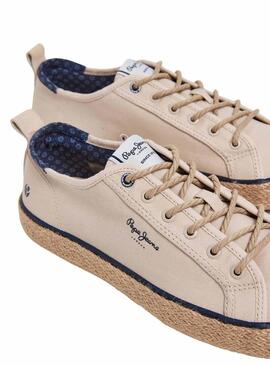 Scarpe Pepe Jeans Port Basic Beige per uomo