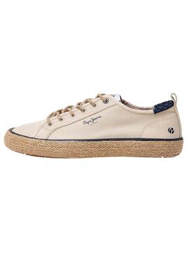 Scarpe Pepe Jeans Port Basic Beige per uomo