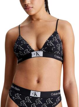 Reggiseno Calvin Klein non foderato nero