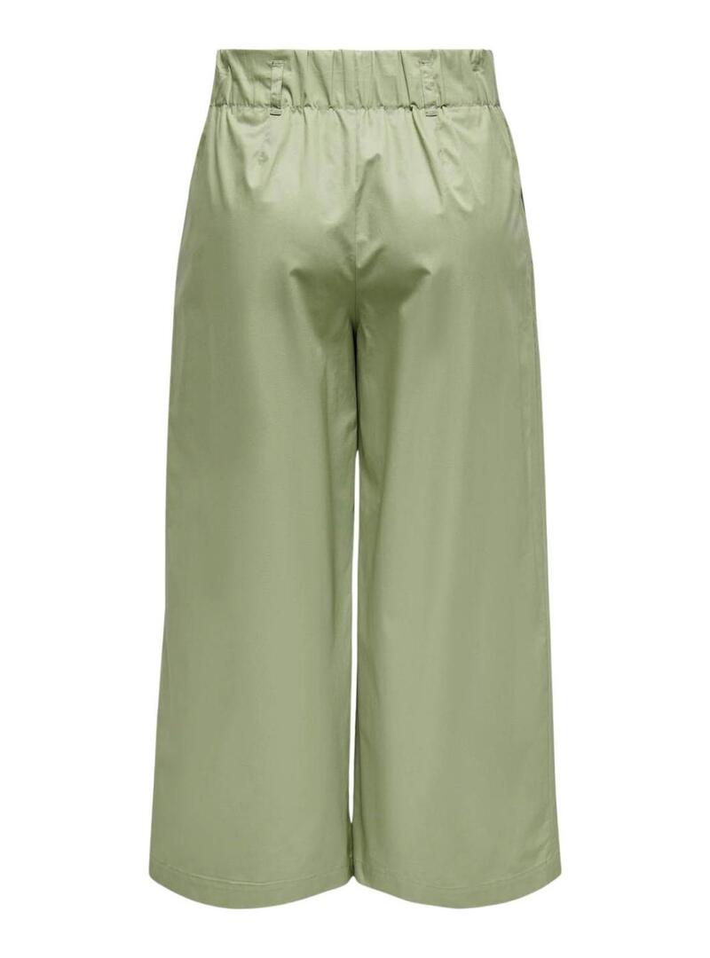 Pantaloni Only Zora Culotte verde per donna