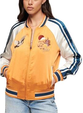 Giacca Superdry Suikajan Arancione per Donna