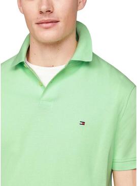 Polo Tommy Hilfiger 1985 Verde Menta Per Uomo