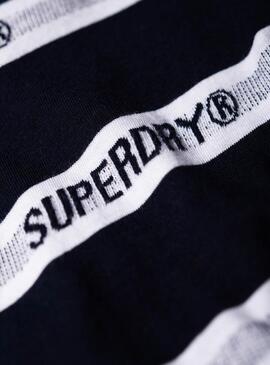 T-Shirt Superdry Cote Stripe Blu Navy