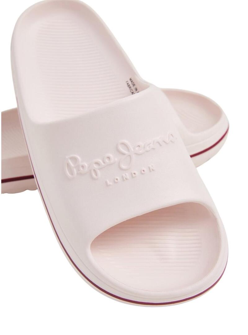 Ciabatte Pepe Jeans Beach Slide Rosa per Donna