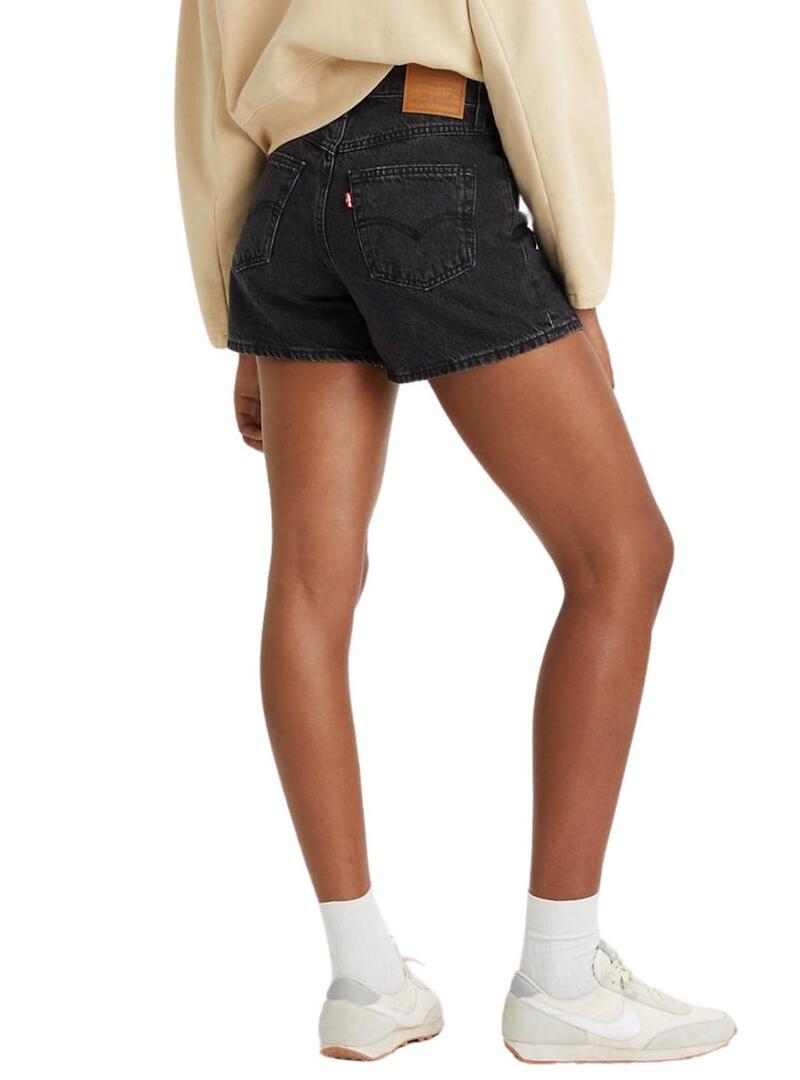 Short Levis anni '80 Mom Short Nero per donna