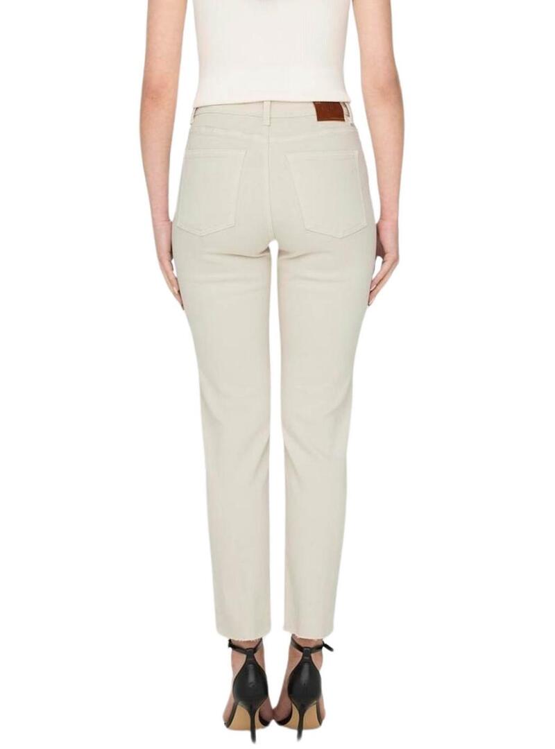 Pantaloni Only Emily Beige per Donna