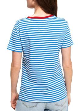 T-Shirt Superdry Payton Blue per le donne