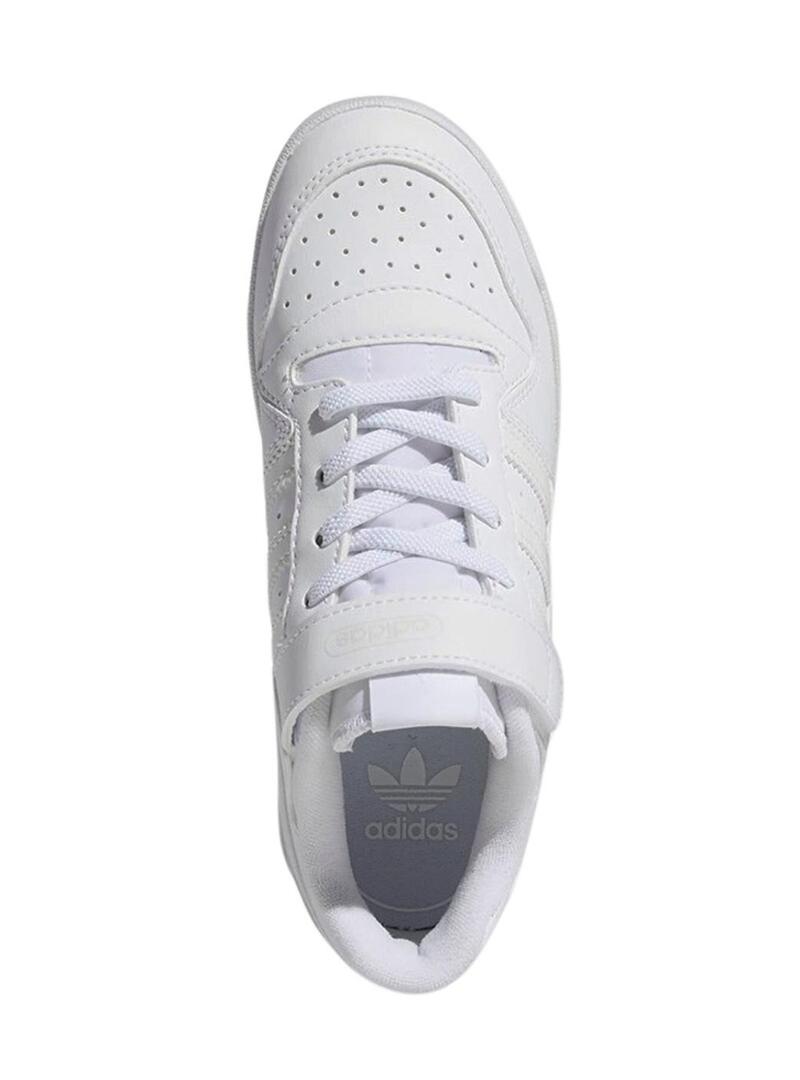 Sneakers Adidas Forum Low Bianche per Ragazza e Ragazzo.