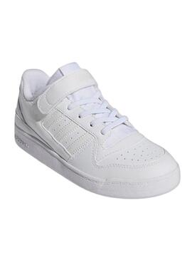 Sneakers Adidas Forum Low Bianche per Ragazza e Ragazzo.