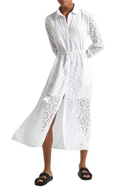 Abito Pepe Jeans Ethel Bianco per donna