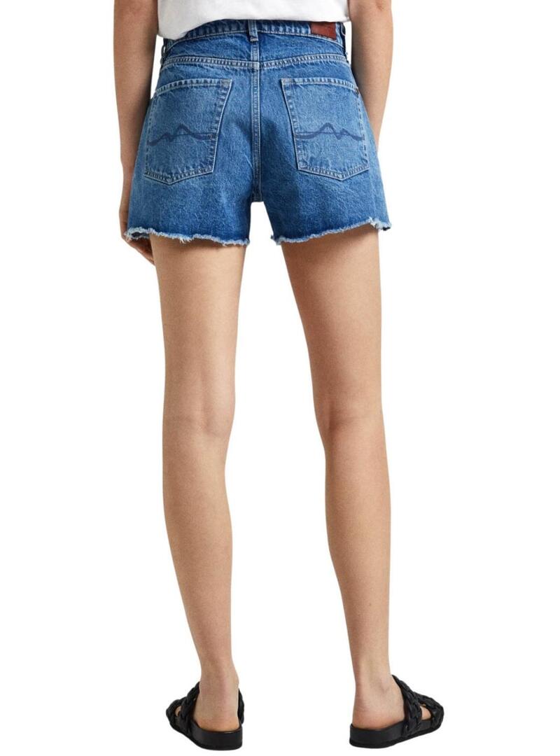Shorts Peme Jeans Denim A Line per donna