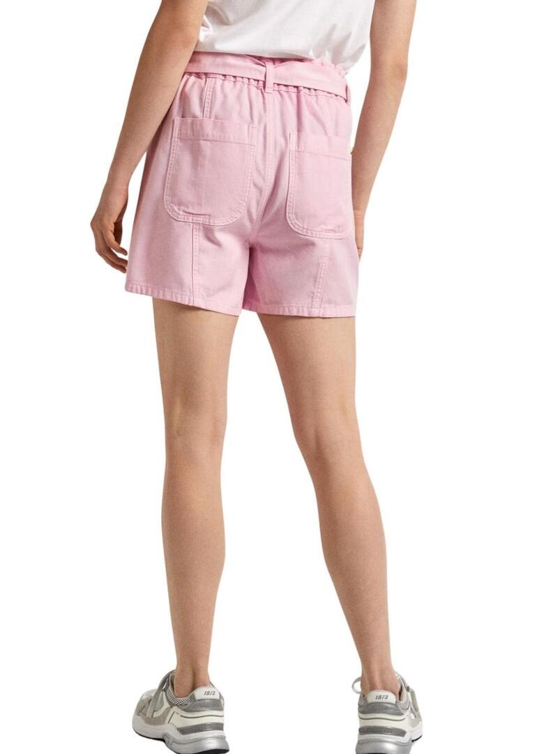 Shorts Pepe Jeans Valle Rosa per donna