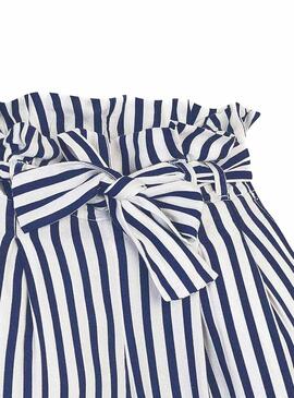 Pantaloni Mayoral Paperbag Blu Navy Bambina