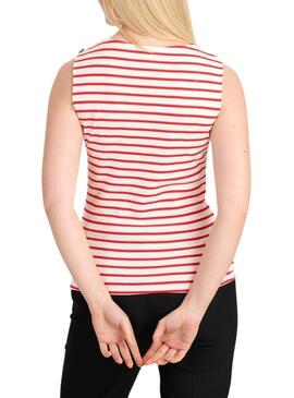 Maglietta Naf Naf Wally Rosso per Donna.