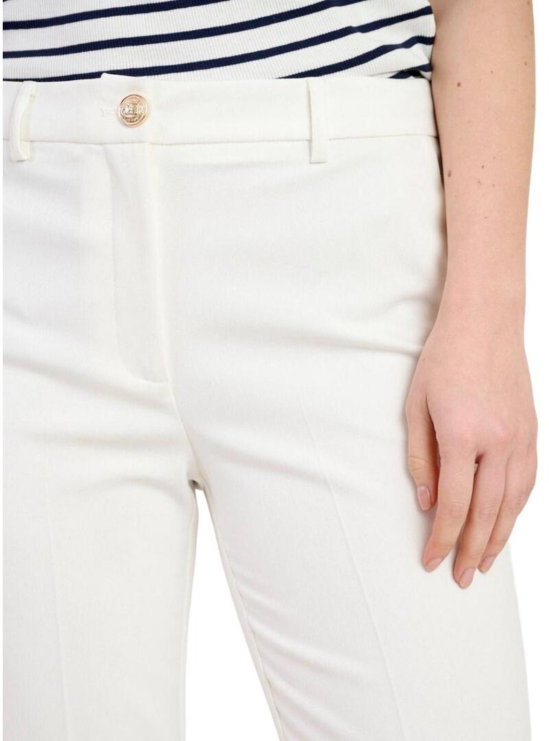 Pantaloni Naf Naf Chino Bianchi per Donna