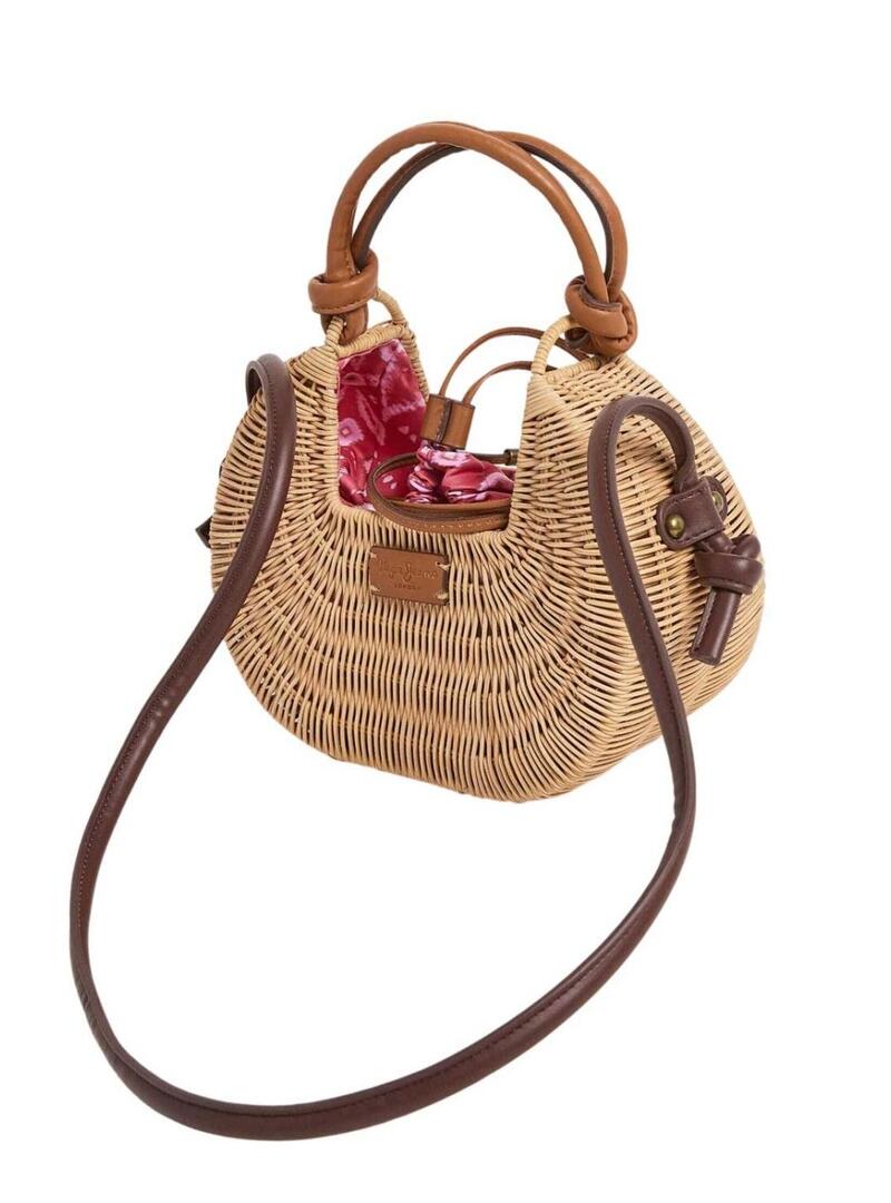 Borsa Pepe Jeans Janea Soleil in vimini per donna