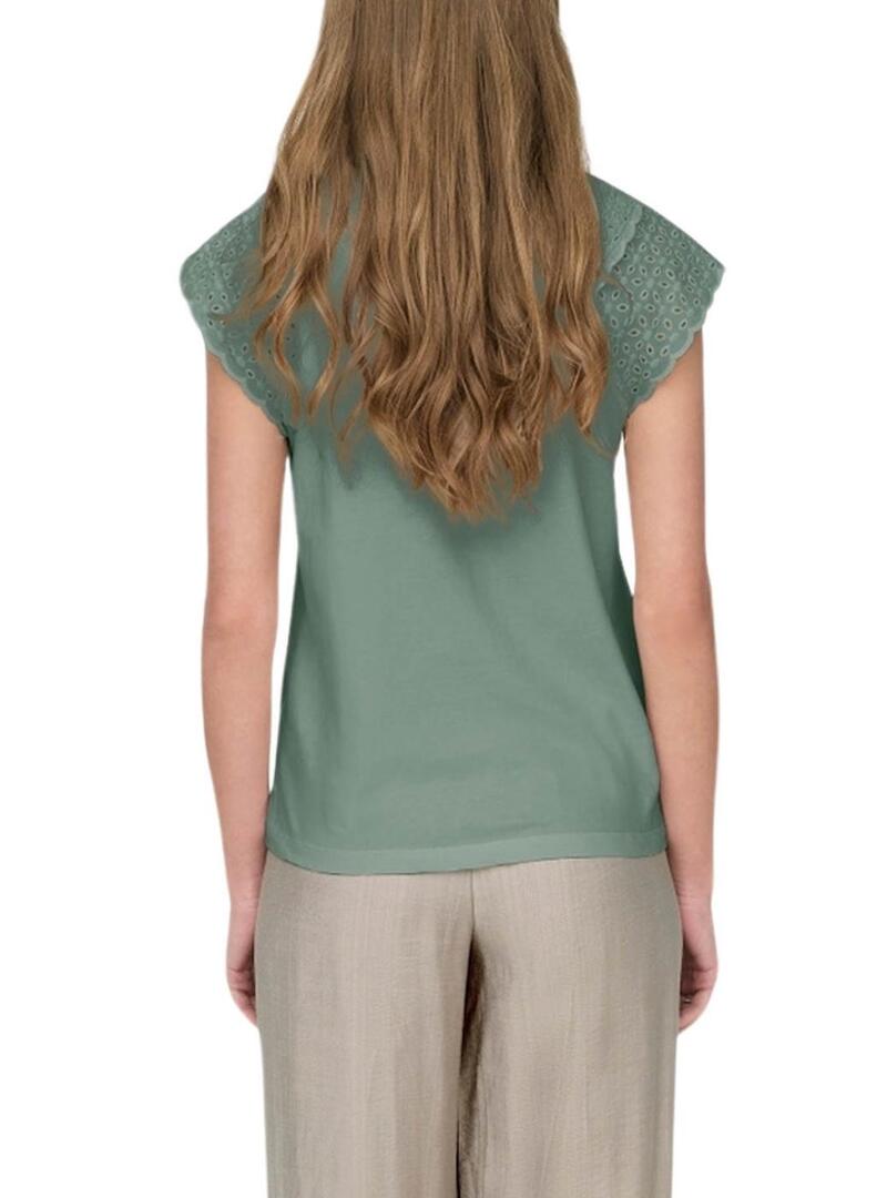 Maglietta Only Xiana verde per donna