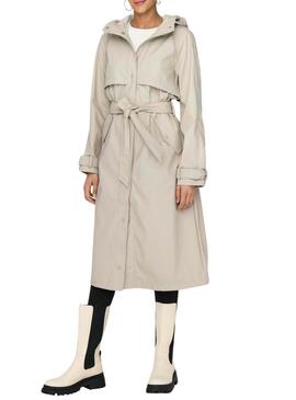 Cappotto Only Rene Grigio per donna.