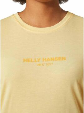 Maglietta Helly Hansen Allure Gialla per Donna