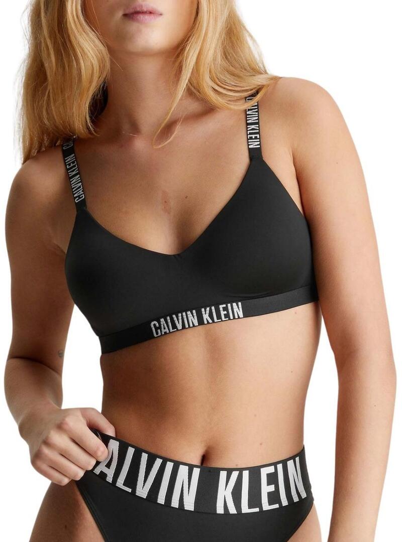 Bralette Calvin Klein Lined Nero per Donna