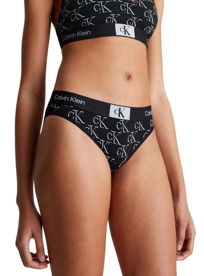 Mutande Calvin Klein Litho nere per donna