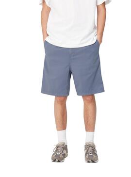 Bermuda Carhartt Flint Blu per Uomo