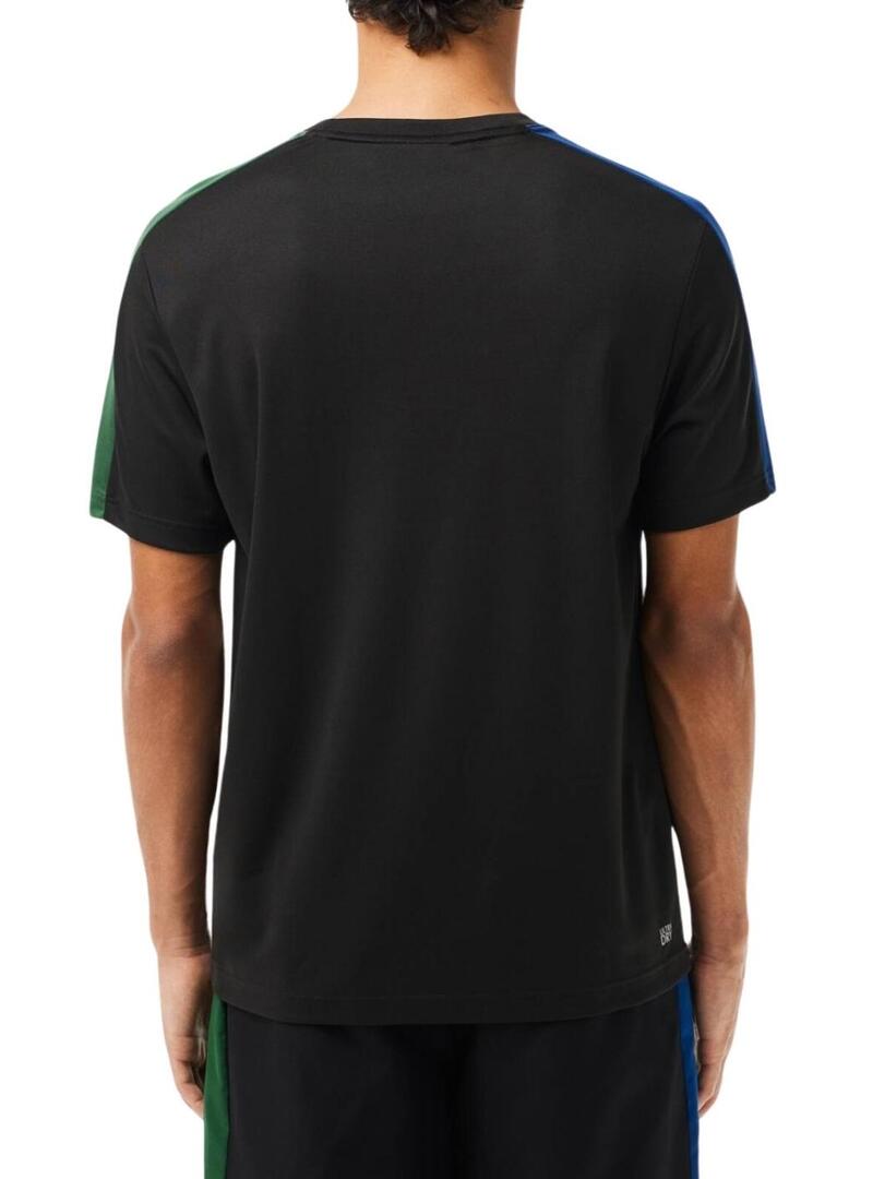 Maglietta Lacoste Tennis Colorblock Blu Navy per Uomo