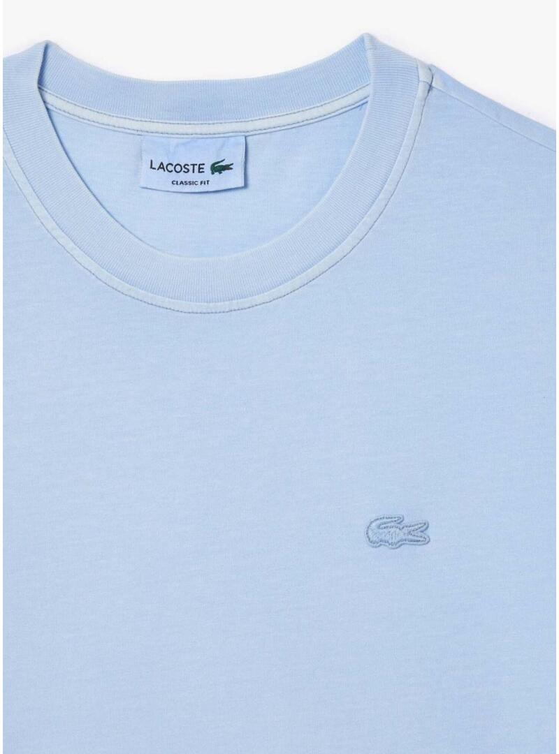 Maglietta Lacoste Dyed Blu per Donna e Uomo