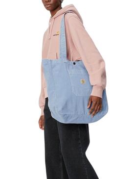 Borsa Carhartt Garrison Tote Denim Chiaro