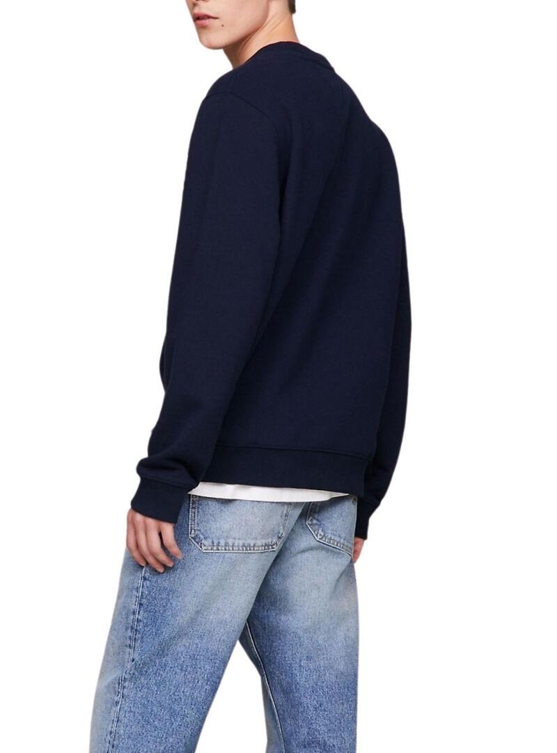 Felpa Tommy Jeans Regular Modern Marina per Uomo