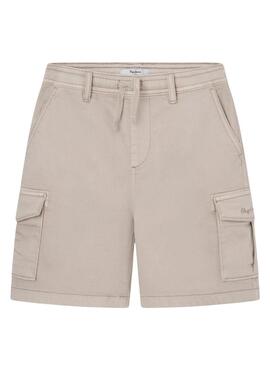 Bermuda Pepe Jeans Ted Beige per bambino.