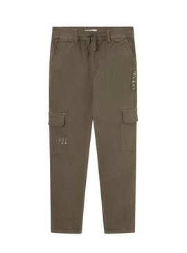 Pantaloni Pepe Jeans Tadeo Verde per Bambino