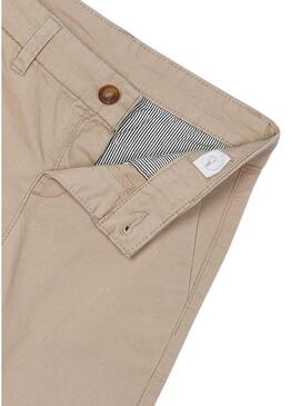 Pantaloni Mayoral Chino Slim Beige di base per bambino