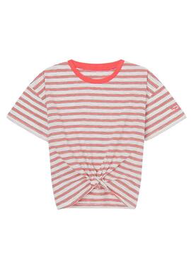 Maglietta Pepe Jeans Nira Rosso per Ragazza