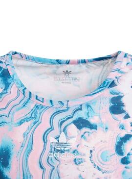 Top Adidas Marble Blue Bambina