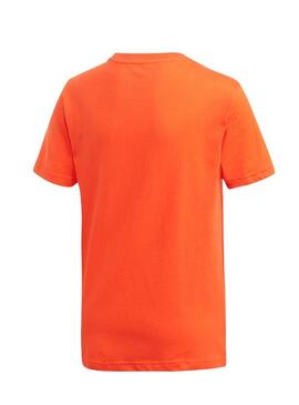 T-Shirt Adidas Trefoil Orange per i bambini
