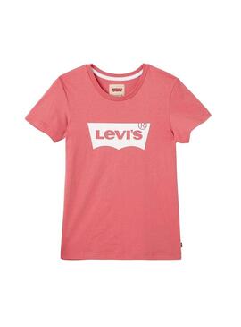 T-Shirt Levis Bat Pink Bambina