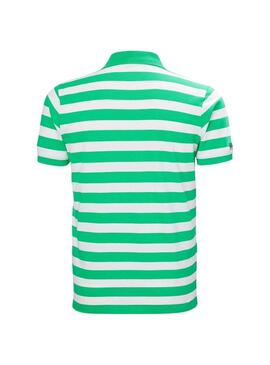 Polo Helly Hansen Koster a righe verdi e bianche