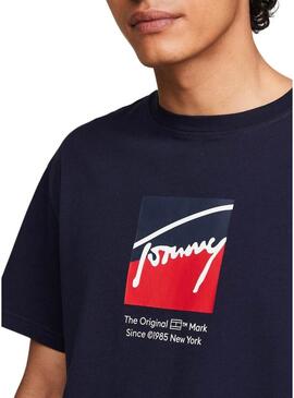 Maglietta Tommy Jeans regular blu navy per uomo