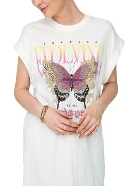 Abito Only Lucy bianco per donna