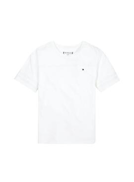 T-Shirt Tommy Hilfiger Sporty White Mesh Tape