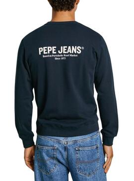 Felpa Pepe Jeans blu scuro per uomo