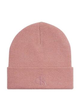 Cappello Calvin Klein Jeans Monogram ricamato rosa per donna