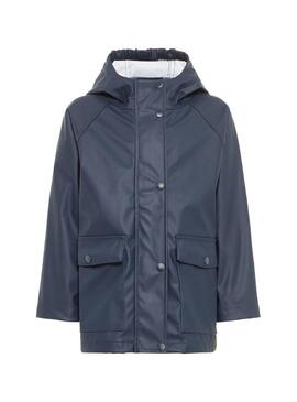 Raincoat Name It Jacket Camp Blu Navy Bambinos