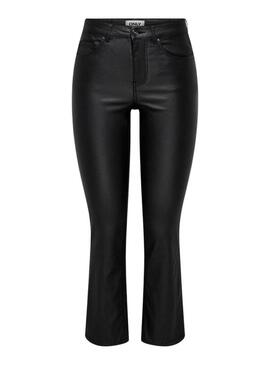 Pantaloni in ecopelle nera Only Kenya solo per donna