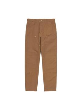 Pantaloni Carhartt Double Knee marrone per uomo